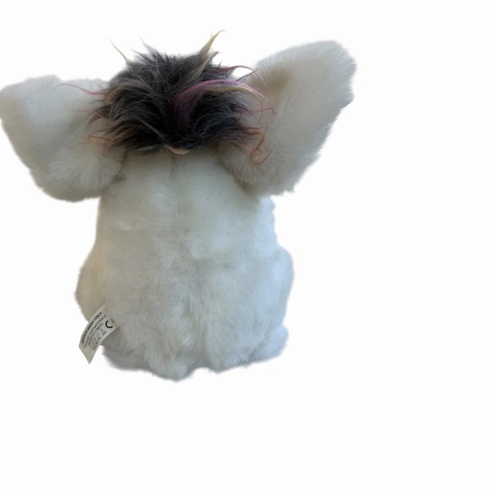 Vintage Furby Passion Fruit White Pink Gray 2005 Tiger Blue Eyes Tested Works